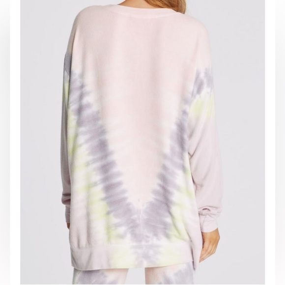 NWT Wildfox Lonely Hearts Roadtrip Aurora Wash Oversized Sweatshirt. Size Small. - Picture 2 of 11